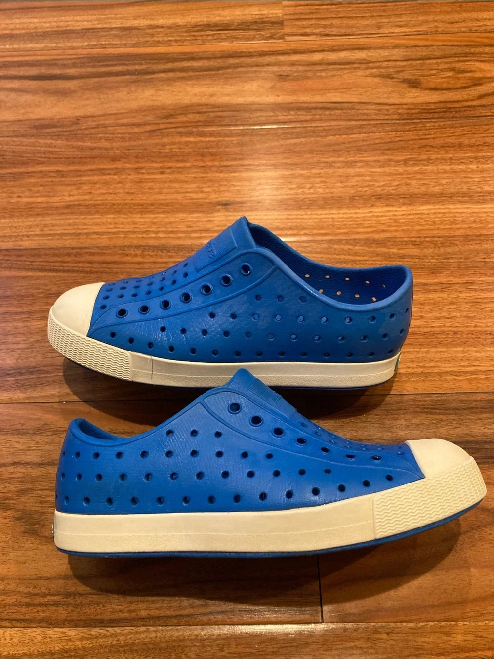 Native Jefferson Shoes Royal Blue/Shell White Big Kids US J2